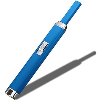 ActionEliters Electric Arc Lighter - Windproof USB Rechargeable Candle Lighter - Safety Flameless Lighter for Home, Kitchen, Camping, BBQ, RV (Blue)