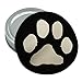 Paw Print Pet Dog Cat B&W Round Rubber Non-Slip Jar Gripper Lid Opener