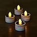 ZHONGXIN Solar Lantern Tea Lights Candles, Flameless Rechargeable Amber Flickering LED Candle Lights, Waterproof Great for Garden, Yard, Pathway, Balcony, Wedding, Part, Holidays, Home Decor-8Pack