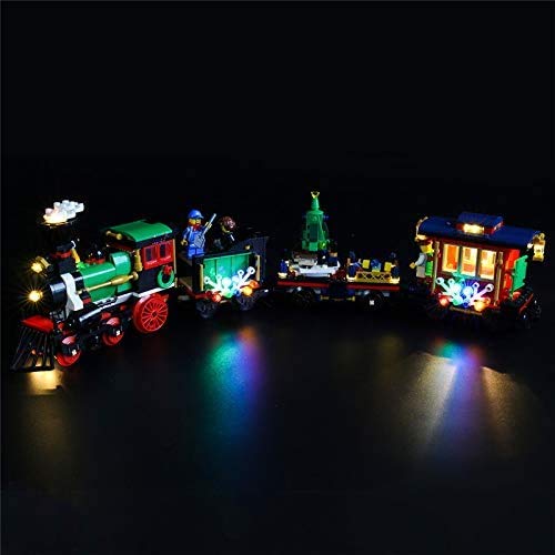 ZHLY LED Licht-Set für Lego Creator Festlicher Weihnachtszug Beleuchtung Lichtset Kompatibel Mit Lego Creator 10254 USB… – Bild 3