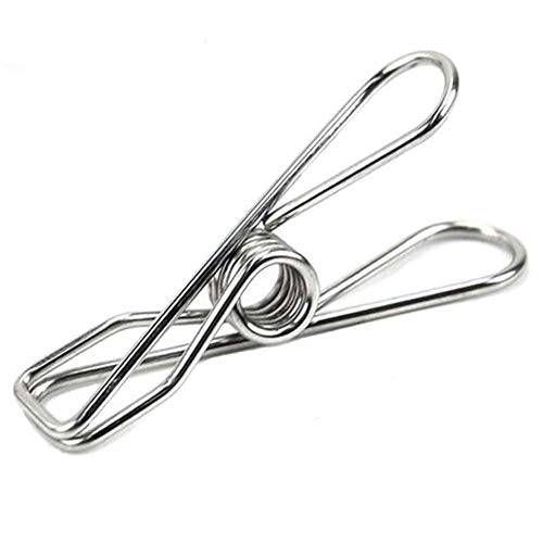 10 Pack 3.5 inch Jumbo Heavy Duty 304 Stainless Steel Wire Clips for