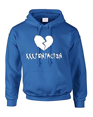 Adult Hoodie Xxxtentacion Trendy Top Hot Cool Rap Sweatshirt (Blue, Adult S)