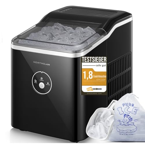 NORTHCLAN Eiswürfelmaschine Testsieger 2026, 14KG Ice Maker für Zuhause
