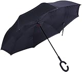Marino Inverted Umbrella - Reverse Folding Inside Out Upside Down Umbrella - Rain Unbreakable Windproof Umbrella - UV Protection