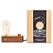 Wooden Industrial Table Lamp - Vintage Minimal Style - Free Bulb Included