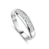 Yoursfs 18k White Gold Plated Use Clear Austrian Crystal Nickel Free Wedding Engagement Ring