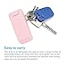CHARMINER Collapsible Straw Reusable Stainless Steel, Folding Drinking Straws Food-Grade Portable Set Stainless Steel Case with Cleaning Brush Keychain Hole,for Household,Outdoor(2pc)
