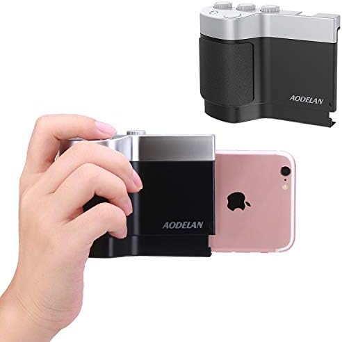 AODELAN Smartphone Camera Grip Shutter, Zoom, Exposure/ISO Adjustment Compatible for iPhone 6+ / 7+ / 8+ / X/XS/XS Max/XR