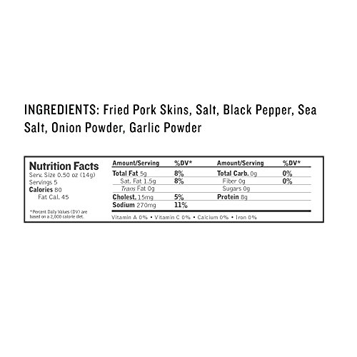 Epic Artisanal Pork Rinds Sea Salt & Pepper, 2.5 oz - Thumbnail 2