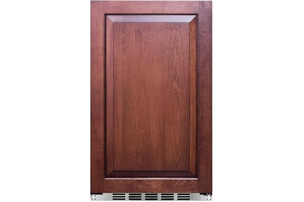 Summit Appliance FF195IF Shallow Depth Built-In All-Refrigerator; Panel-ready Door (Panel Not Included); Adjustable Thermostat; Automatic Defrost; 3.13 cu.ft Capacity; LED Lighting; 115 V AC