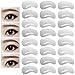 KINGMAS 24 pcs Eyebrow Stencils Reusable Eyebrow Drawing Guide Card Brow Shaping Template DIY Makeup Tools