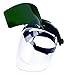 Sellstrom DP4 Face Shield - Lightweight Mask with High Impact Crown & Ratchet Headgear for Work, Grinding, Plasma/Flame Cutting - ANSI Z87.1 - Clear Anti Fog Polycarbonate Window - UV/IR Flip Up Visor