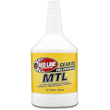 Red Line (50204) SAE 75W80 API GL-4 Manual Transmission and Transaxle Lubricant Car Gear Oil-1 Quart Bottle