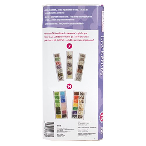 Craft Mates Bead Organizer and Plastic Storage Containers For Crafts