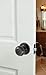 Honeywell Safes & Door Locks - Bedroom Door Knob with Lock and Key - Locking Interior Door Knobs Ideal for Closet, Room & Bathroom Requires Privacy - 5.25