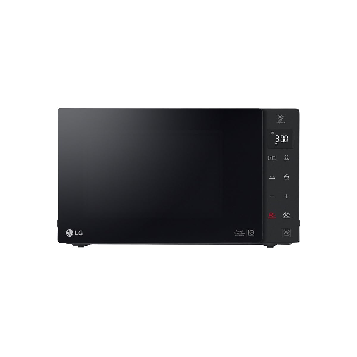LG MH6535GDS Microwave with Grill and Smart Inverter, 25 L, 1000W Microwave, 900W Grill, Automatic Programs, Easy Clean, Black