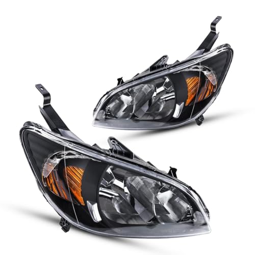 Torchbeam Headlight Assembly Compatible with 2004-2005 Civic 1.3/1.7L Sedan/Cou…