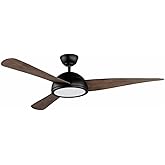 Maxim Cupola - 52 Inch 3 Blade Ceiling Fan with Light Kit-Oil Rubbed Bronze Finish-Integrated LED Lamp Base Type