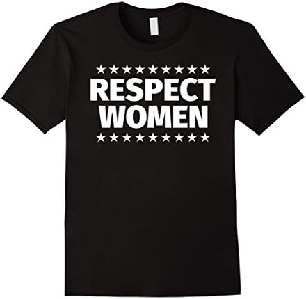 Mens Respect Women Shirt Large Black