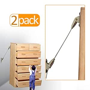 Amazon.com : Anti-Tip Furniture Anchor Straps Metal(2 Pack), Heavy