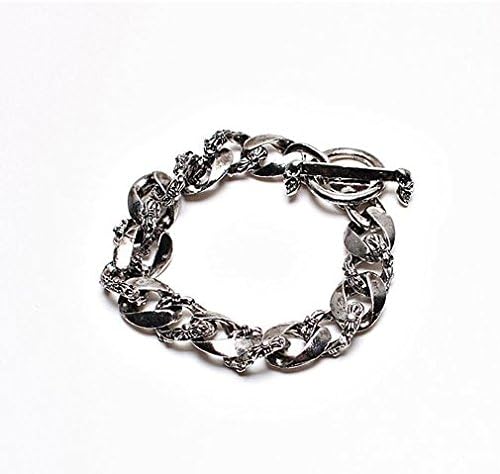 Mens Large Stainless Steel Engraved pendant Chain Korea Star Bracelet Big bang style