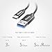 USB Type C Cable, Ebasy 6.6ft USB C to USB A 3.0 Fast Charging Cable, Nylon Braided C Type USB Cord for Macbook Pro, Galaxy S8, Google Pixel, Nexus 6P 5X, LG G5, HTC 10, HUAWEI P9 and More(Black)