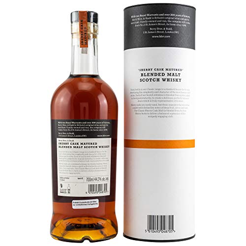 Berry Bros & Rudd | Blended Malt Sherry Whisky | 700 ml | 44,2% Vol. | Für alle Sherry-Fans | Zeigt das aromatische… – Bild 2