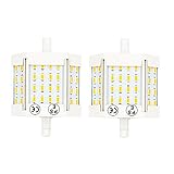 R7S LED 78mm Bulb Luxvista 10W Double Ended LED Light Daylight 6000K Recessed Lighting Wall Sconces 100W Halogen Raplacement, Non-Dimmable (2-Pack)