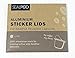 SEAL POD Aluminum Espresso Lids for Reusable Capsules, Foil Seals, Filter Stickers to Make Perfect Crema, Compatible with Nespresso Original Line Refillable Pods (100 Lids)