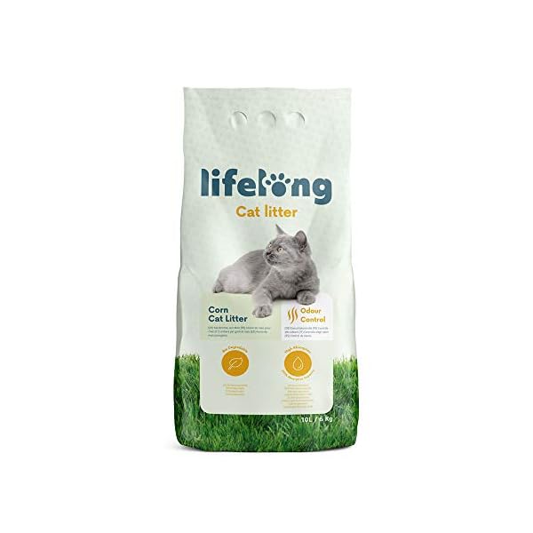 Amazon Brand - Lifelong Corn Cat Litter 10L