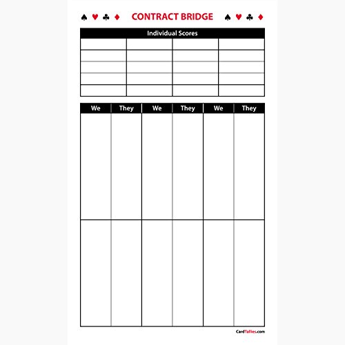 Contract Bridge Score Pads, 3-Pack [Printed in The USA. Up-to-Date Scoring.]