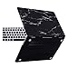 HDE MacBook Air 13 inch Case - Hard Shell Cover Keyboard Skin Fits Previous Generations A1466 A1369 (2008-2017) - Black and White