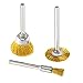SHINA 45 PC Brass Wire Wheel Brushes for Accessories Rotary Tools Polish Clean
