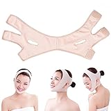 Vktech Slim Cheek Magic Face Slimming Mask Face Care Skin Lift Chin Face V-line Lifting Face Lift Bandage Scalp Face Belt Anti Wrinkle Sagging (S)