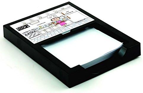 Personalized Friendly Folks Cartoon Memo Pad Holder Gift: Chef, with Hat - Female Great for mom, lady that loves to cook, professional chef