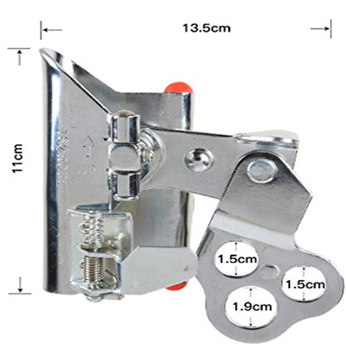 HWPYSLV Safety Rope Fall Protection Nylon Rope self-Locking Device, Outer Wall line Climbing Lock lowering Device, Nylon Rope self-Locking Device,Silver,A