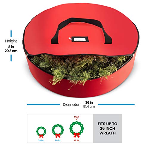6 2+Pack+Christmas+Wreath+Storage+Bag