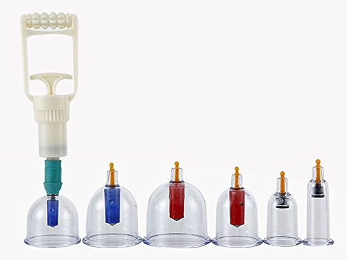 Kangzhu Professional Cupping Therapy Equipment Set with pumping handle 15 Cups & English Manual