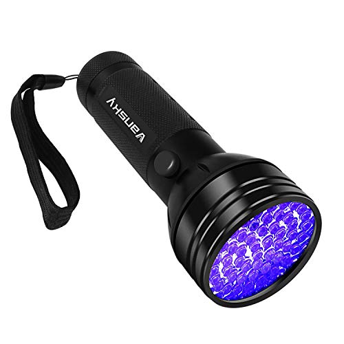 Black Light UV Flashlight, Vansky 2020 Upgraded UV lights 51 LED Blacklight Pet Urine Detector For Dog/Cat Urine,Dry Stains,Bed Bug, Matching with Pet Odor Eliminator