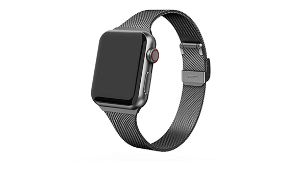 Band Voor Apple Watch Band 5 44 Mm 40 Mm Iwatch Band 42/38 Mm Roestvrij  Stalen Metalen Armband Voor Apple Watch 5 4 3 2, Zwart, 44 Mm : Amazon.nl:  Elektronica