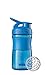 BlenderBottle SportMixer Tritan Grip Shaker Bottle, Cyan/Cyan, 20-Ounce (C01649)