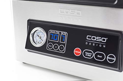 CASO VacuChef 70 - Kammervakuumierer aus Edelstahl, starke Vakuumpumpe 70 Liter/Minute, doppelte Schweißnaht… – Bild 8
