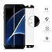 Zizo 1FLSHD-SAMGS7EDGL-BLK Anti Scratch Tempered Glass Screen Protector for Samsung Galaxy S7 Edge-Black