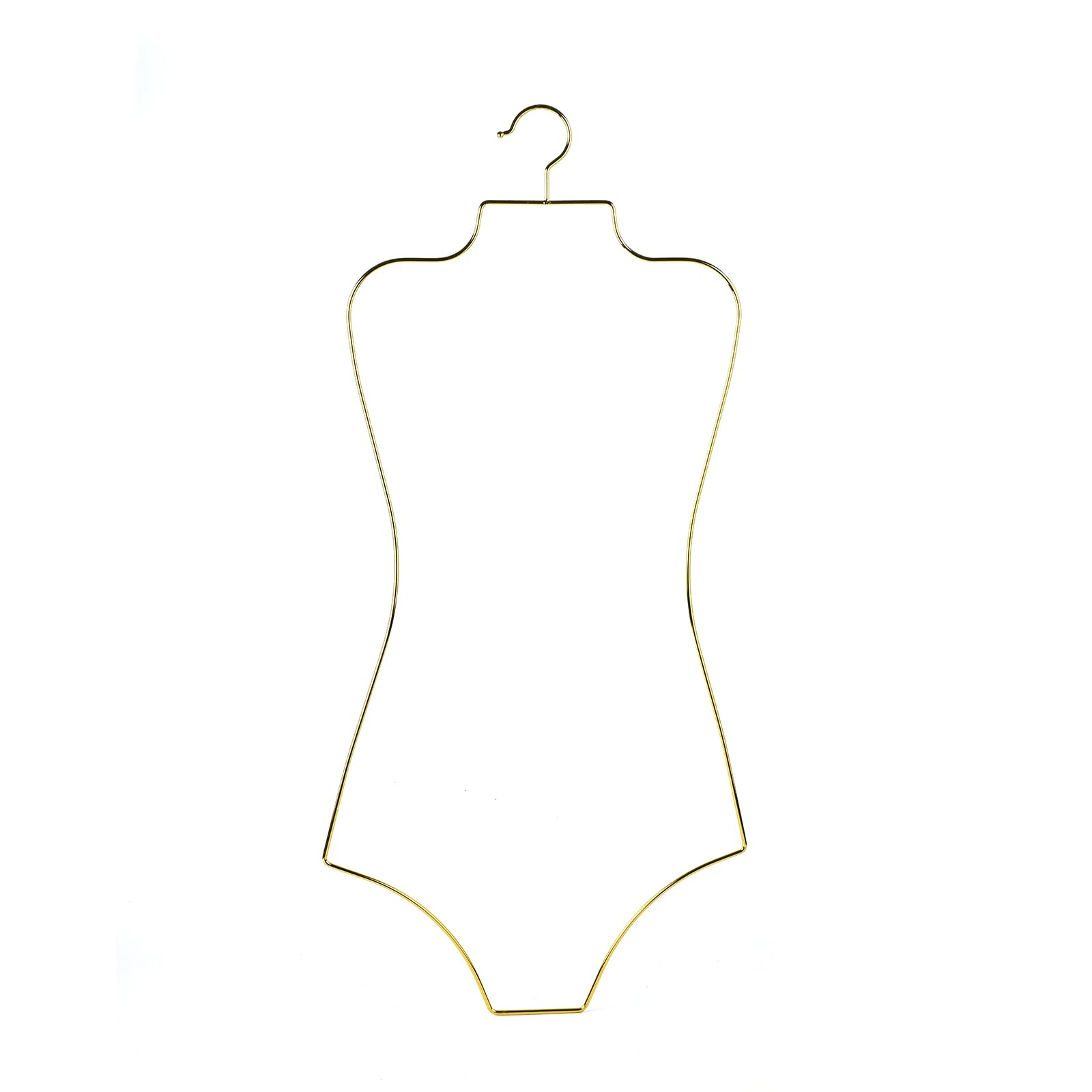 Photo 1 of Arekuaei Gold Wire Lingerie Hangers Body Shape Metal Display Bikini Swimwear hanger-10 of Pack