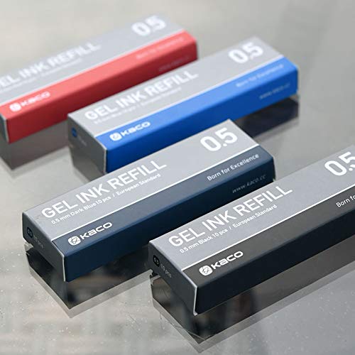 Kaco G2 Gel Ink Refills for Retractable Gel Pens, Fine Point(0.5mm