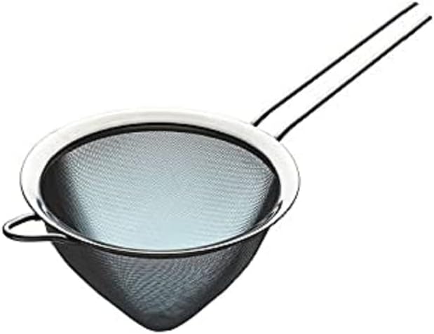 KitchenCraft Fine-Mesh Stainless Steel Conical Sieve 15 cm 6 inch