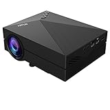 LeFun Video Projector, 1080P HD Supported Mini LCD LED Full Color Multimedia Home Theater Games Outdoor Movie Portable Projector