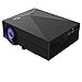 LeFun Video Projector, 1080P HD Supported Mini LCD LED Full Color Multimedia Home Theater Games Outdoor Movie Portable Projector