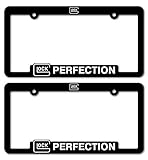 GLOCKPERFECTION Glock Frame 3D Raised Letter Pro 2nd Amendment Automotive License Plate Frame. Set of Two