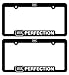 GLOCKPERFECTION Glock Frame 3D Raised Letter Pro 2nd Amendment Automotive License Plate Frame. Set of Two